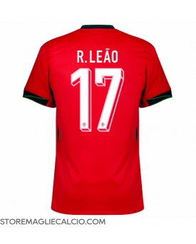 Portogallo Rafael Leao #17 Maglia Gara Casa Repliche Europei 2024